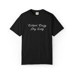 Certified Crazy Dog Lady Embroidered T-Shirt | Funny Dog Mom Tee