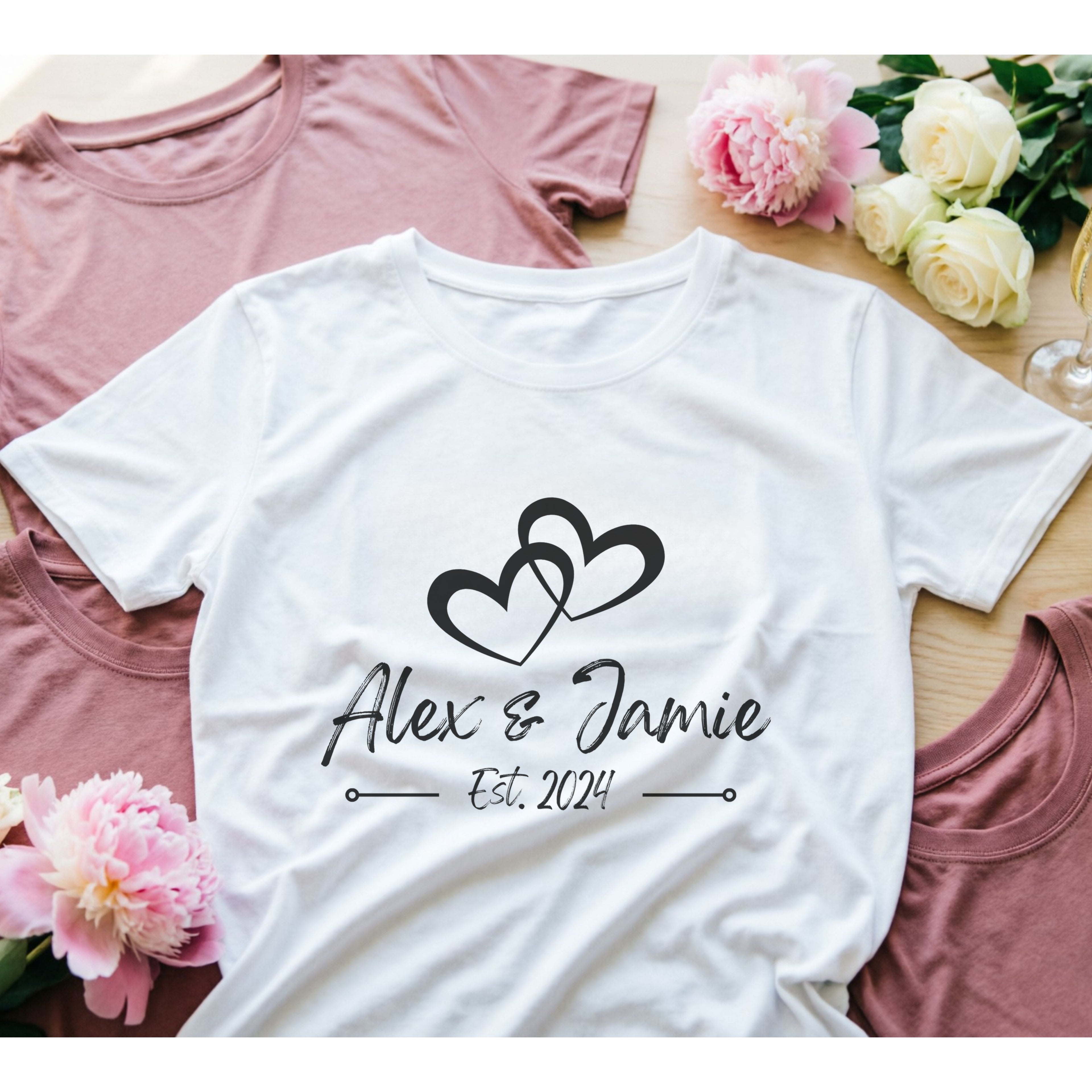 Anniversary T-Shirt Design | Couple Shirt Digital Download | Wedding Anniversary SVG PNG