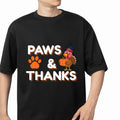 Paws & Thanks T-Shirt Design | Cute Thanksgiving Dog Lover Shirt