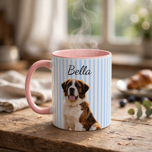 Personalized Dog Portrait Mug | Custom Pet Photo Coffee Cup