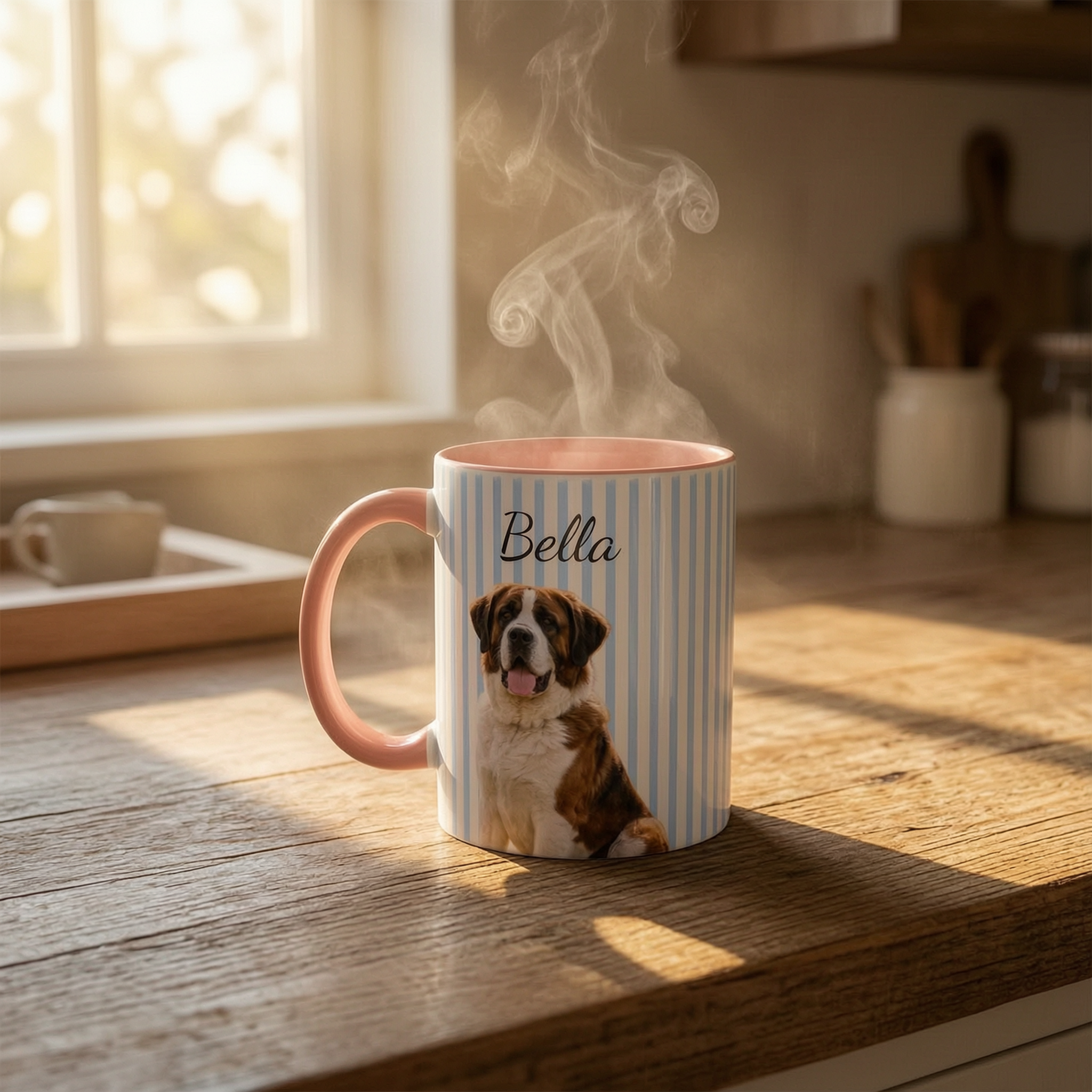 Personalized Dog Portrait Mug | Custom Pet Photo Coffee Cup